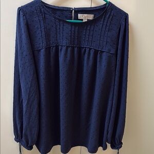 LOFT XL Navy Blue Women's Top